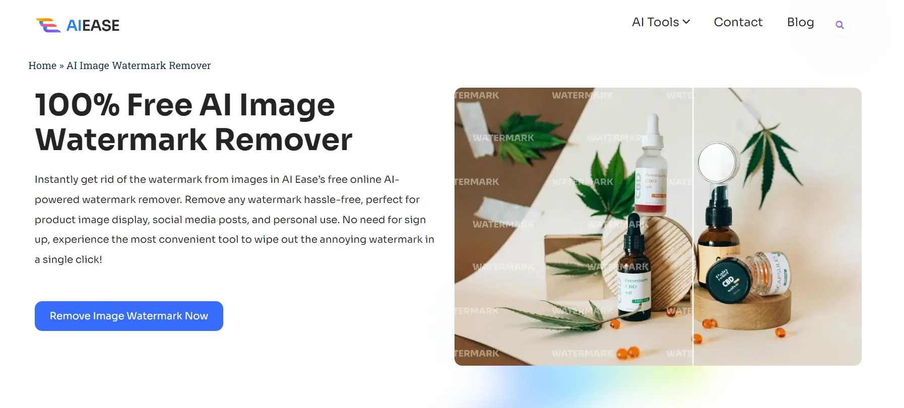 remove image watermark with ai ease free image watermark remover