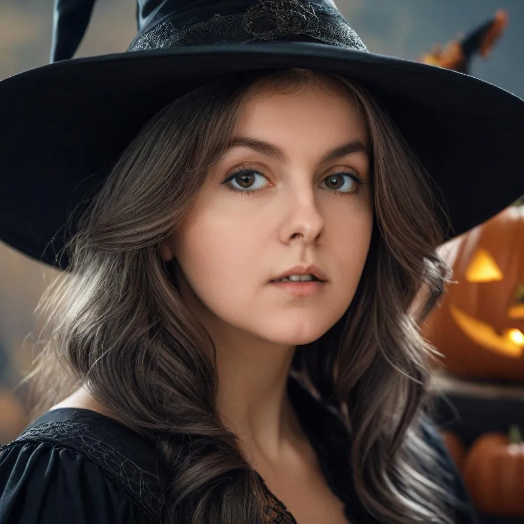 Halloween witch headshot