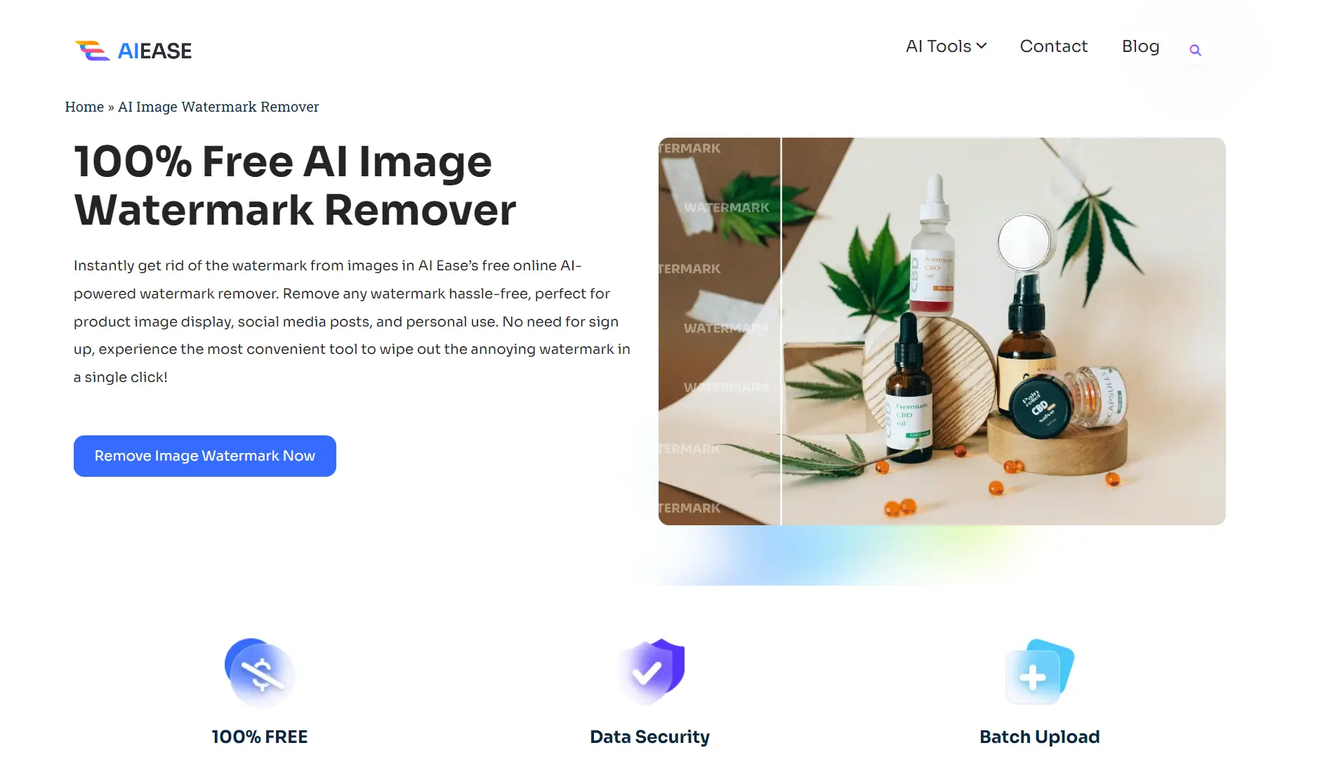 ai ease free image watermark remover