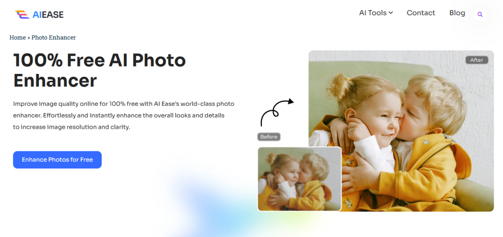 aiease photo enhancer screenshot