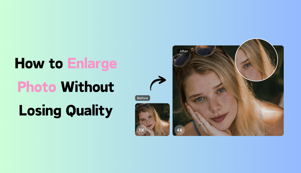 banner of how to enlarge photo with high quality