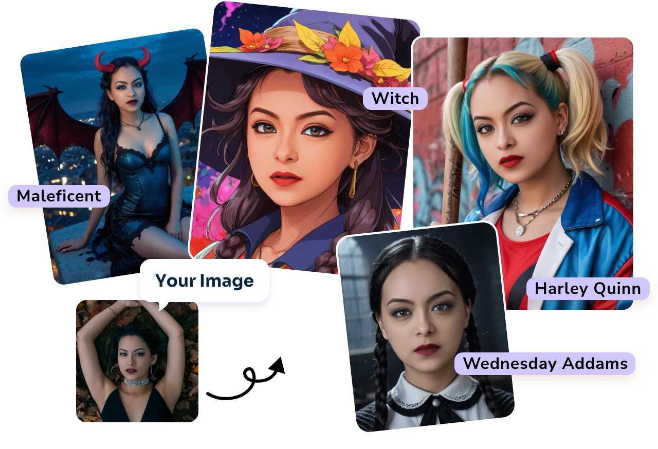 create halloween headshots with ai ease free halloweemn headshot templates