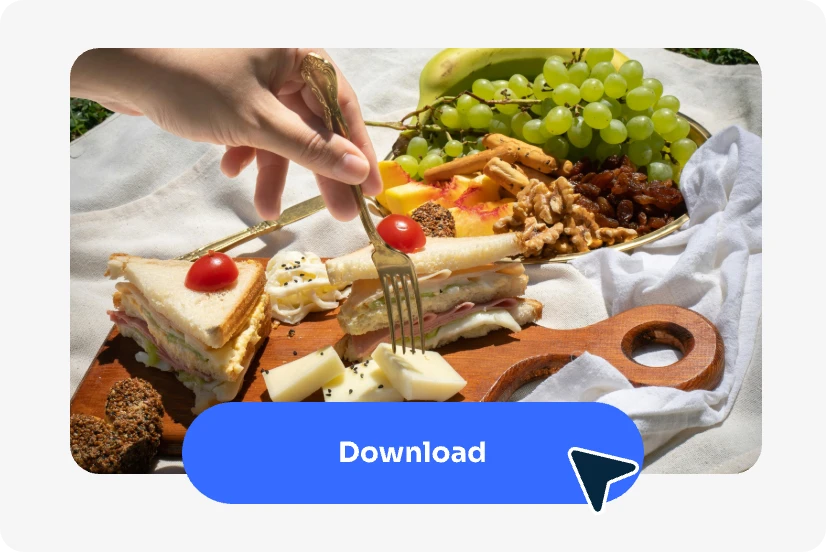 download the clear and sharp food photo