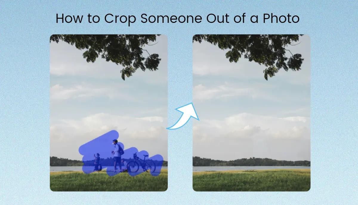 how to crop someone out of a photo