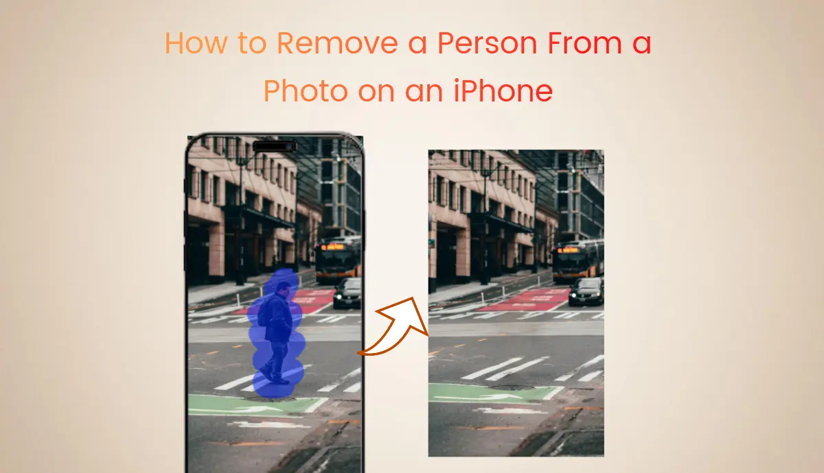 how to remove a person from a photo on an iphone