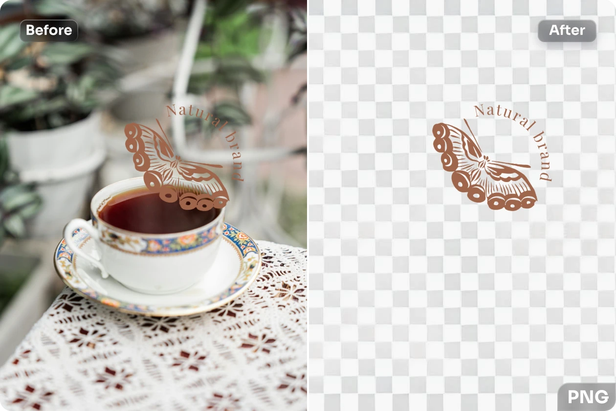 make the coffee image into png file using AI Ease free online png maker