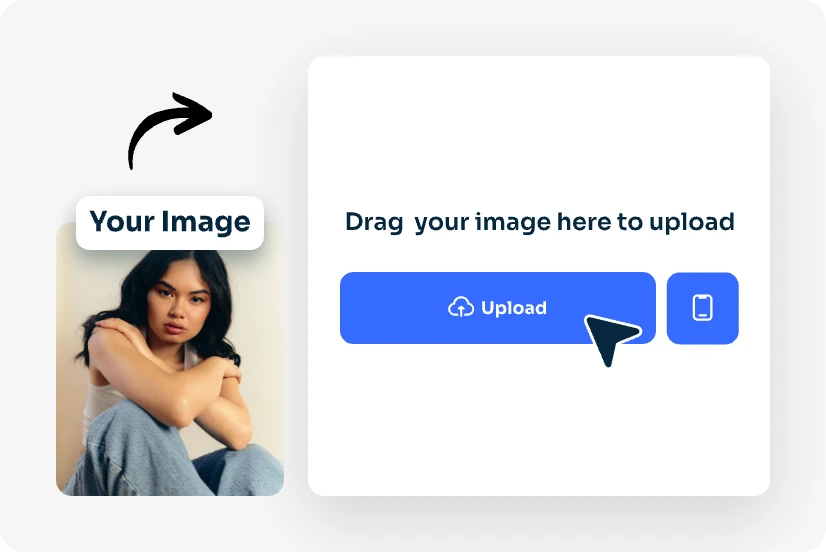 upload a photo of a girl wearing yellow clothes to ai ease tool