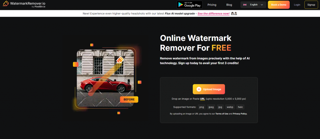 watermarkremover.io homepage