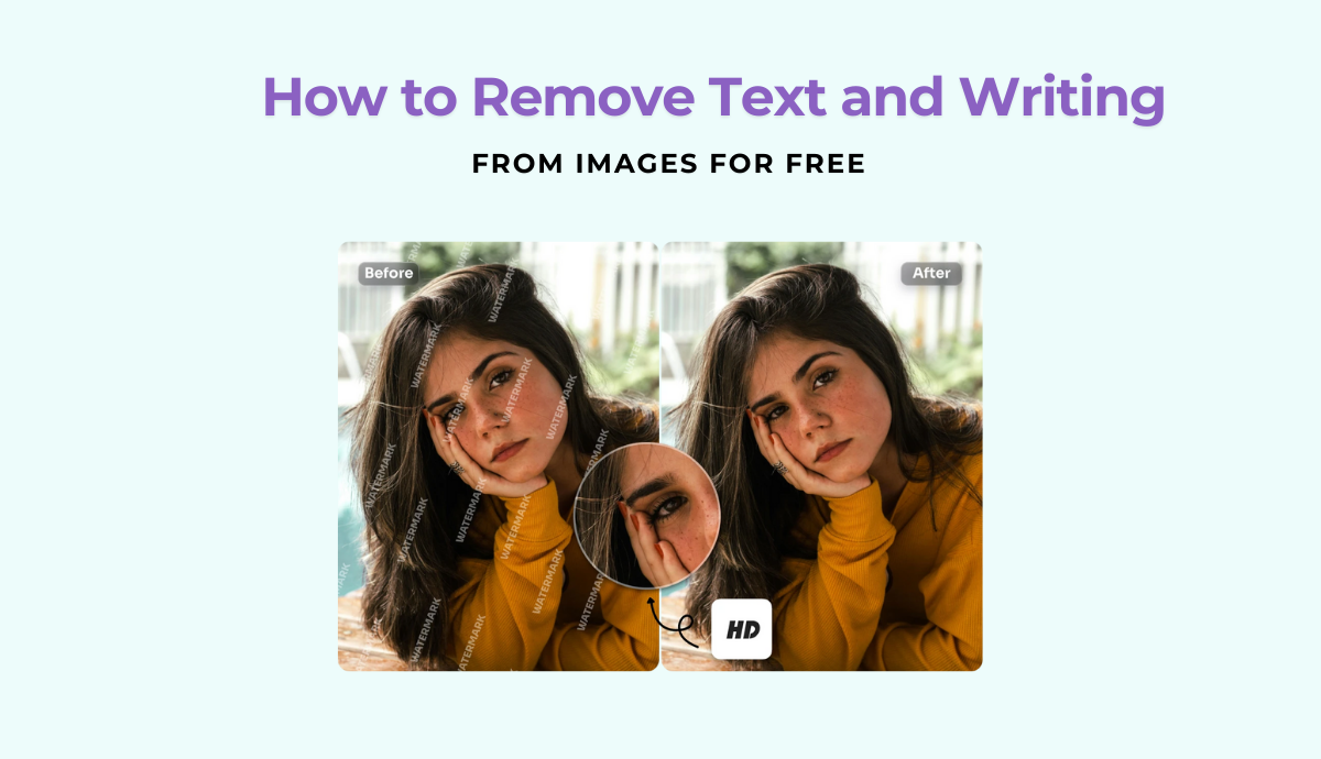 banner of how to remove text and writing from images for free