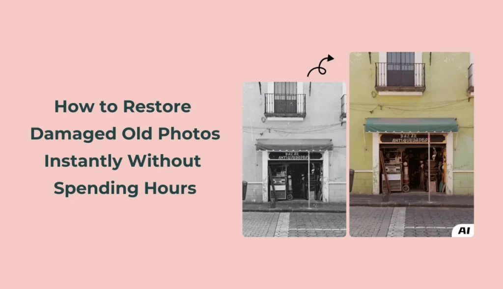 banner of how to restore damaged old photos