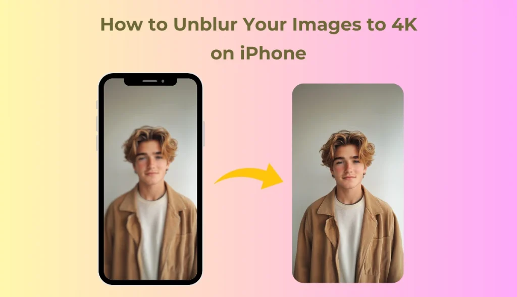 banner of how to upscale photo to 4k on iphone