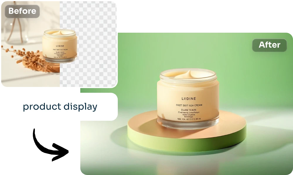 generate a product display background for the ecommerce photo