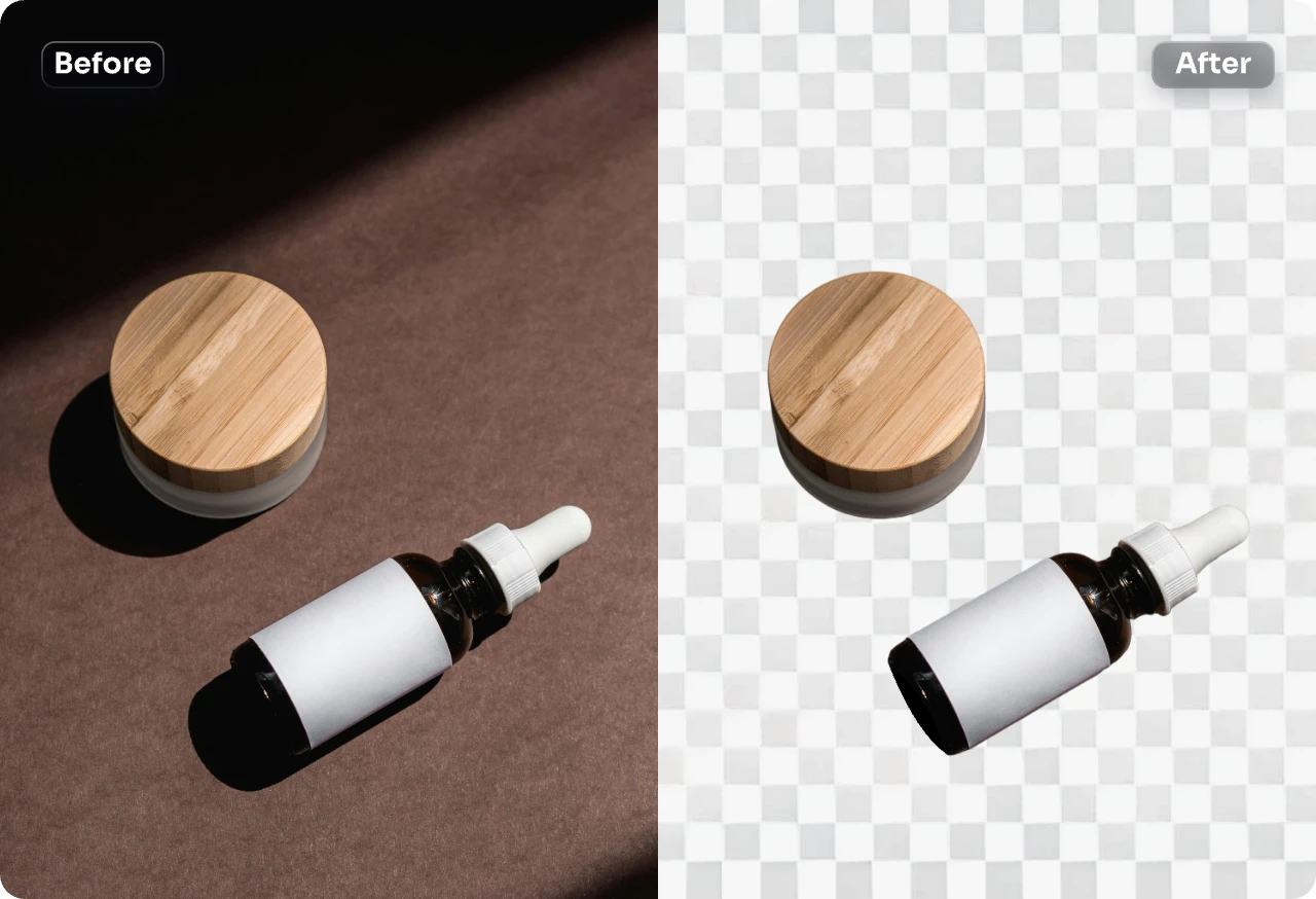 remove black background from a ecommerce product photo using ai ease free background remover