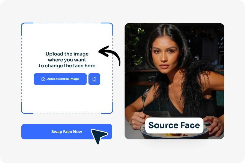 upload source face image to ai ease