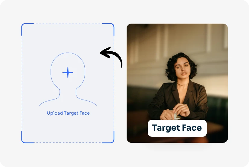 upload target face image to ai ease