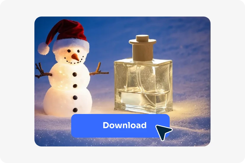 download the generated snowman background