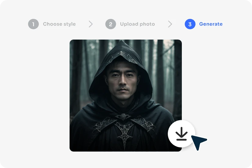 generate the discord avatar and download