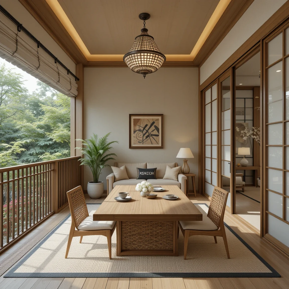 Japan Balcony generated by ai ease free ai interior designer