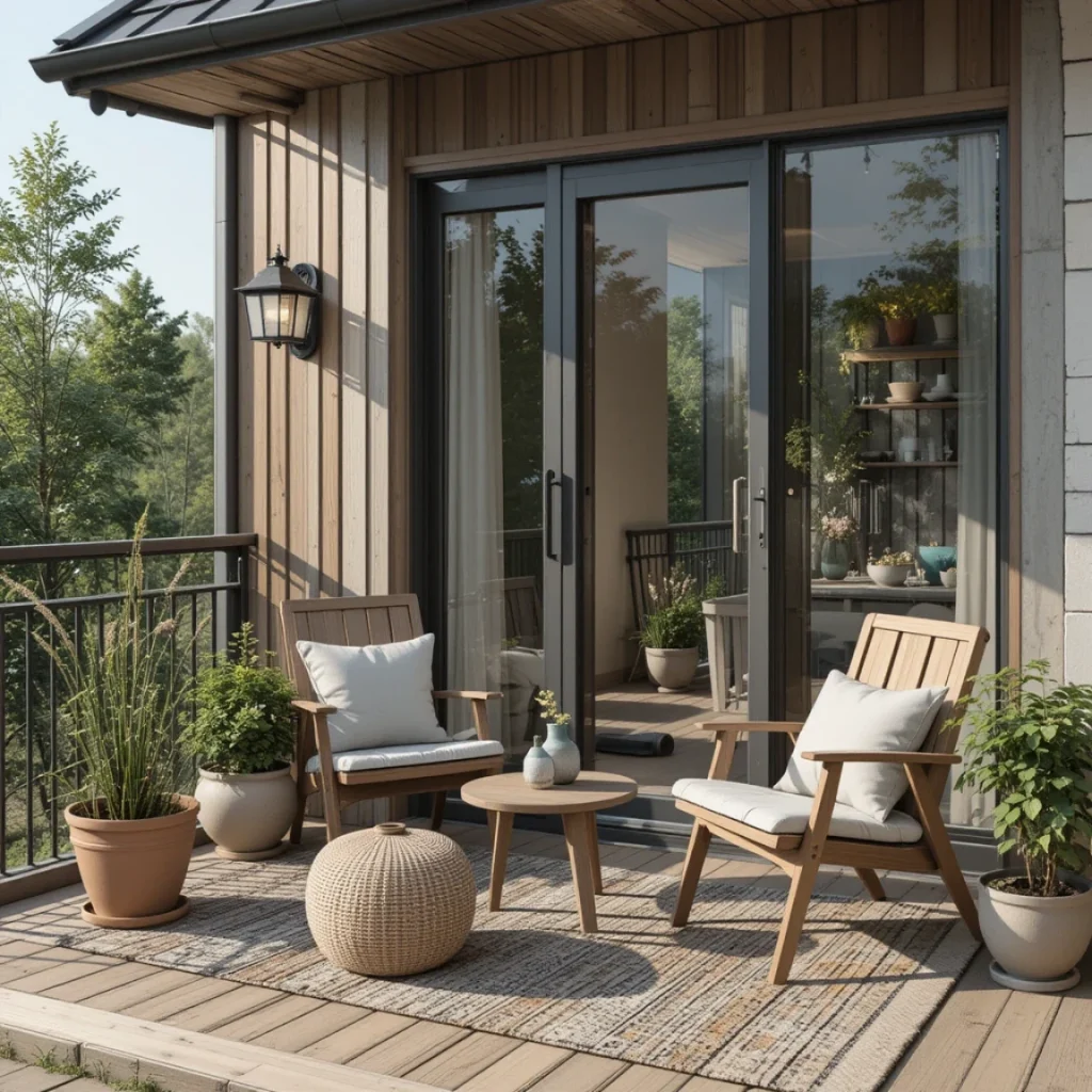 Scandinavian Balcony generated by ai ease free ai interior designer