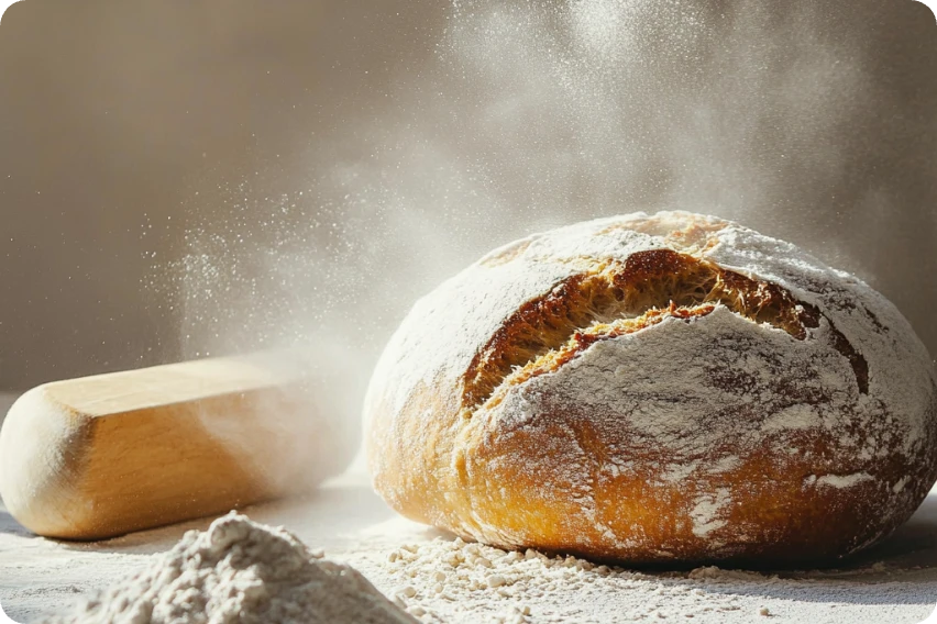 a realistic bread image