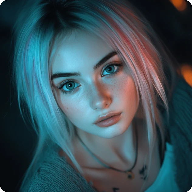 ai generated girl image in realistic iphone style