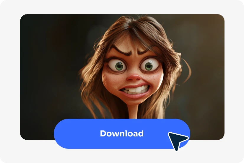 click generate and get girl caricature image instantly