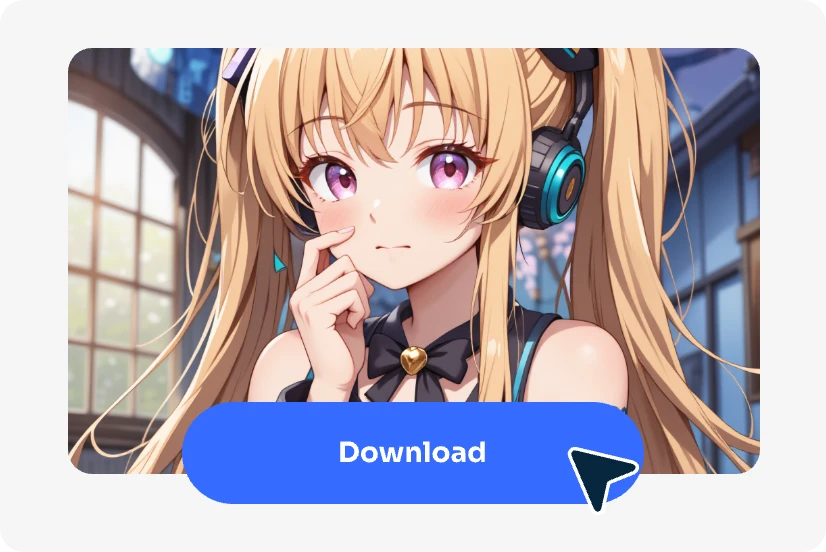 download the ai generated anime girl image