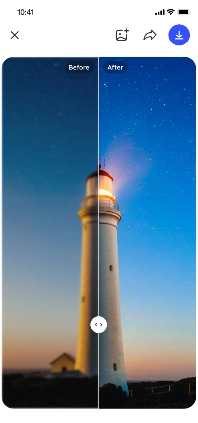 AI photo enhancer tool from AI Ease mobile app