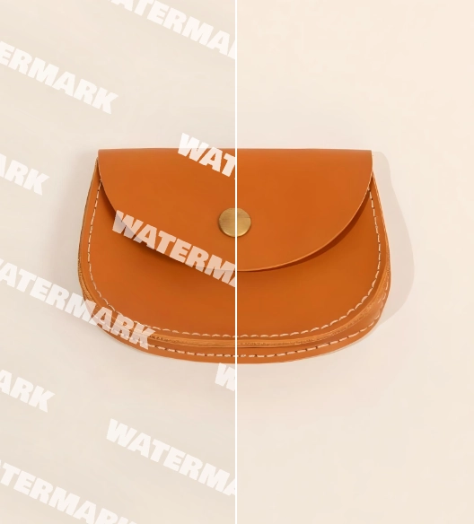 remove full screen watermark from the handbag image using AI Ease online watermark remover