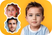 generate AI baby image of a man and a woman