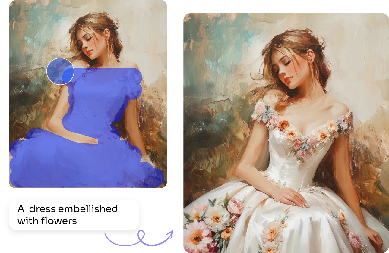 use AI Ease online ai tools to enhance the ai genrated art image