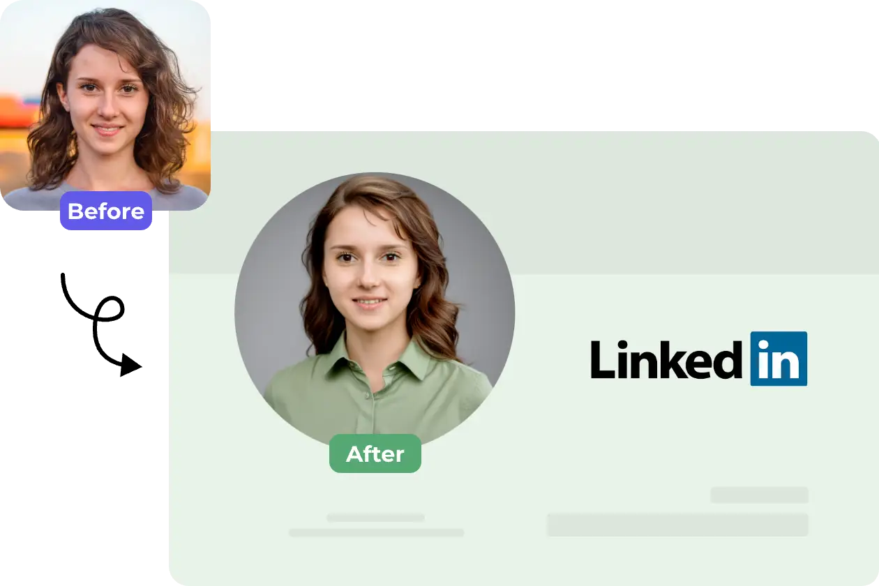 generate linkedin ai professional headshot in AI Ease free headshot generator