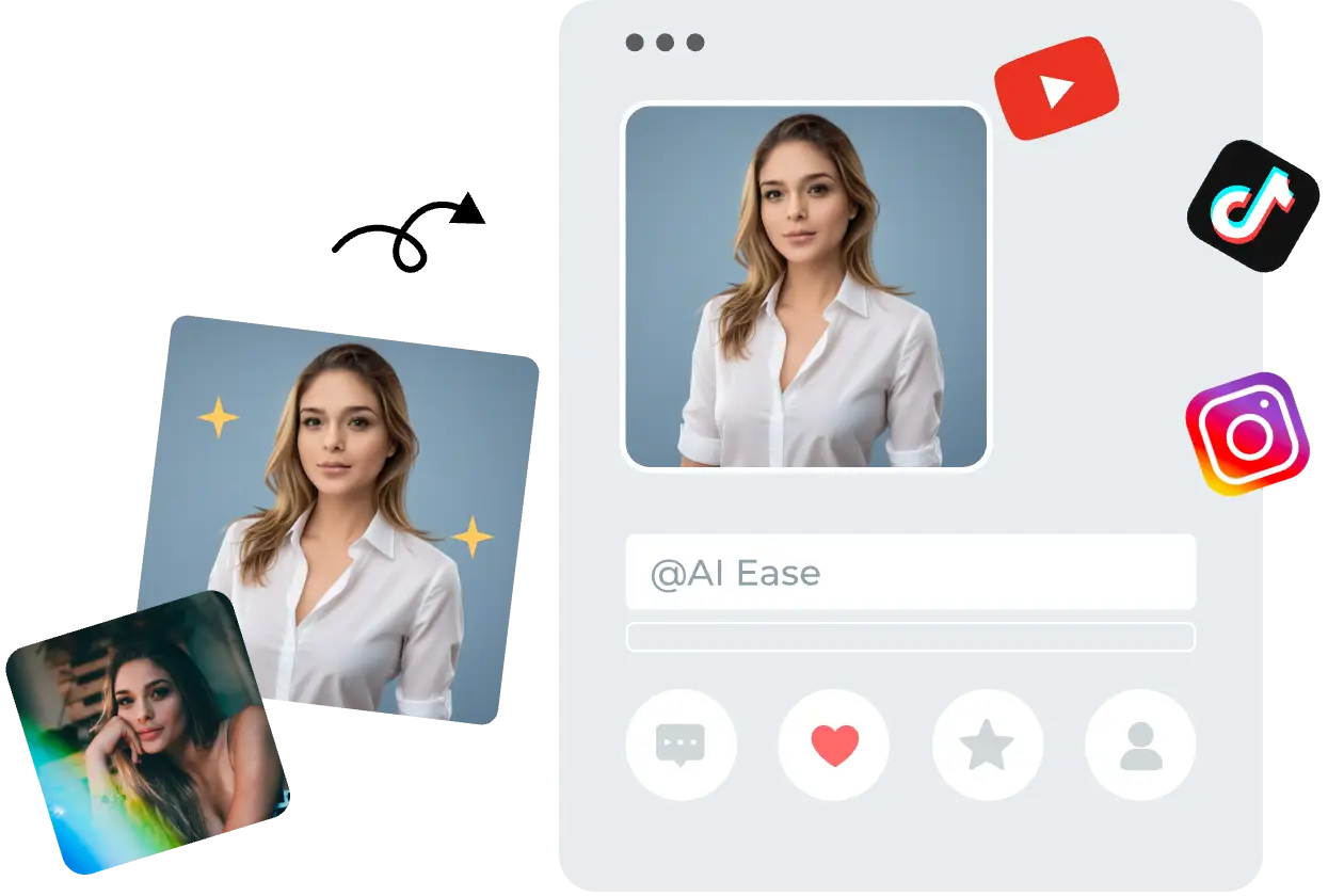 create an ai headshot from own image for social media platform profiles