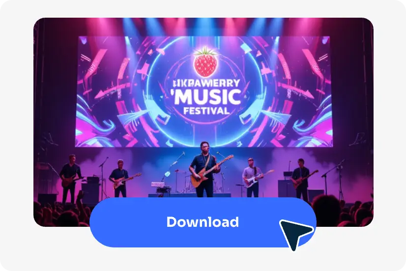 download the ai generated music festival image