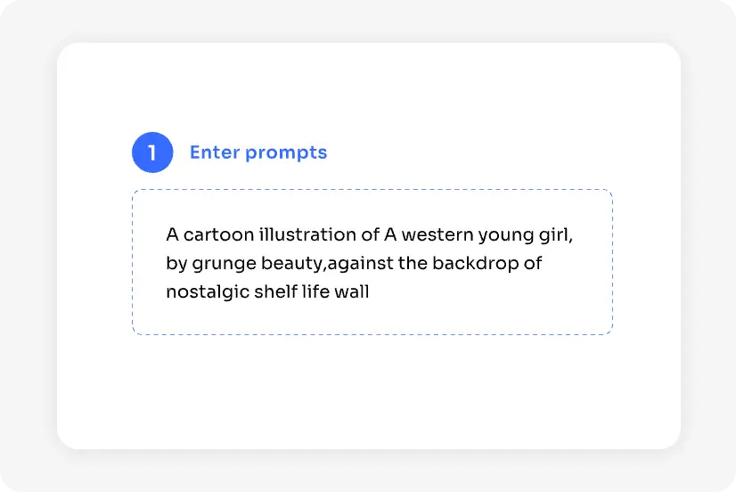 enter text prompt in AI Ease online ai waifu generator