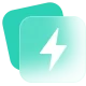 gradient green fast icon